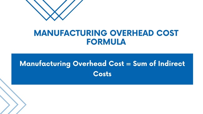 manufacturing overhead cost formula